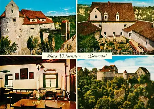 Beuron Donautal Burggaststaette Burg Wildenstein Kat. Beuron