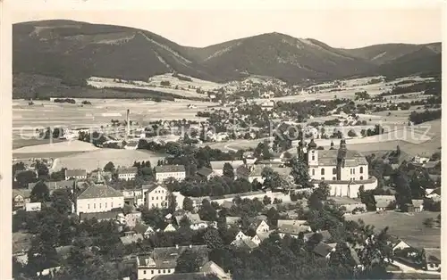 Haindorf Tschechien Wallfahrtskirche Fliegeraufnahme Kat. Hejnice