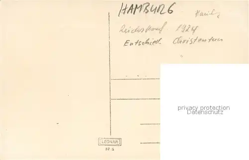 Hamburg Reichskonferenz fuer entschiedenes Christentum Kat. Hamburg