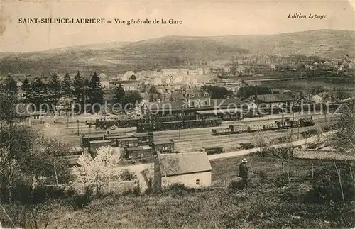 Saint Sulpice Lauriere Vue generale de la Gare Kat. Saint Sulpice Lauriere