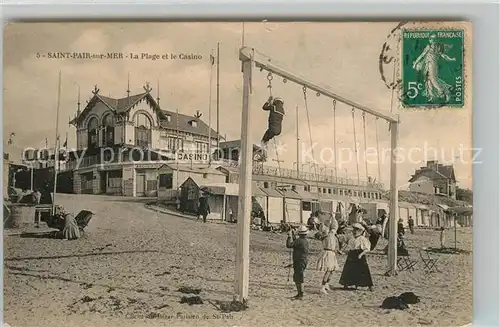 Saint Pair sur Mer La Plage et le Casino Kat. Saint Pair sur Mer