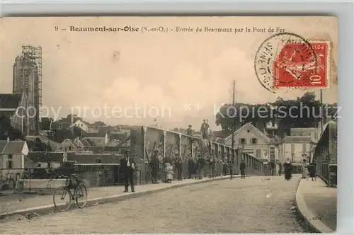 Beaumont sur Oise Entree de la ville par le Pont de Fer Kat. Beaumont sur Oise