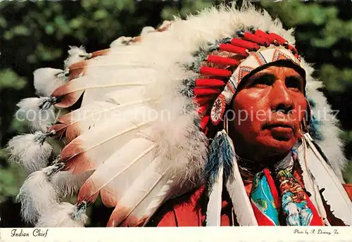 Indianer Native American Indian Chief  Kat. Regionales