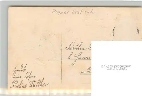 Datumskarte 1908 Neujahr Kleeblaetter  Kat. Besonderheiten