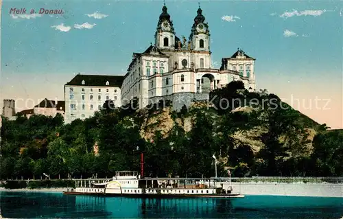 Melk Donau Dampfer Kloster Stift Kirche Donauschifffahrt Kat. Melk Wachau