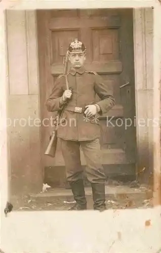 AK / Ansichtskarte Regiment IR 070 Infanterie Soldat mit Bajonette WK1