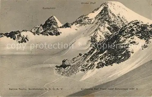 AK / Ansichtskarte Muellerhuette Erzherzog Karl Franz Josef Schutzhaus Stubaier Alpen Kat. Neustift im Stubaital