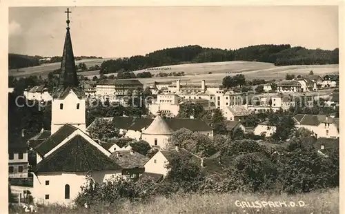 AK / Ansichtskarte Gallspach Ortsansicht mit Kirche Kat. Gallspach