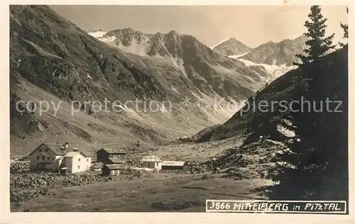 AK / Ansichtskarte Mittelberg Pitztal Tirol Landschaftspanorama Alpen