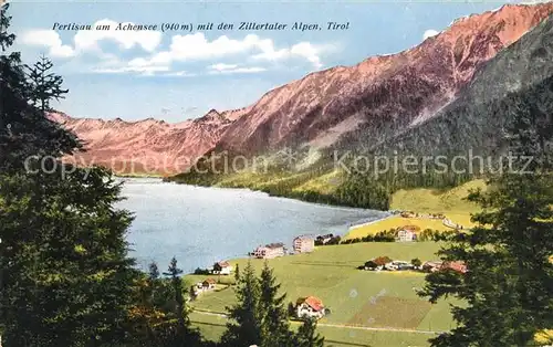 AK / Ansichtskarte Pertisau Achensee mit Zillertaler Alpen Kat. Eben am Achensee