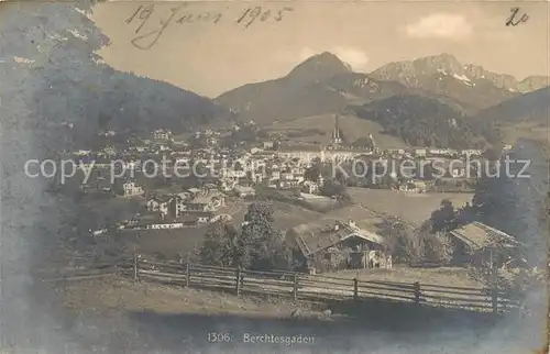 AK / Ansichtskarte Berchtesgaden Gesamtansicht mit Alpenpanorama Kat. Berchtesgaden