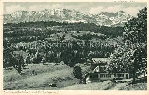AK / Ansichtskarte Partenkirchen Gschwandtnerbauer Alpenpanorama Kat. Garmisch Partenkirchen