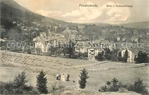 AK / Ansichtskarte Friedrichroda Panorama Blick vom Philosophenweg Kat. Friedrichroda