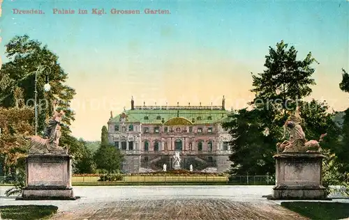 AK / Ansichtskarte Dresden Palais im Kgl Grossen Garten Kat. Dresden Elbe