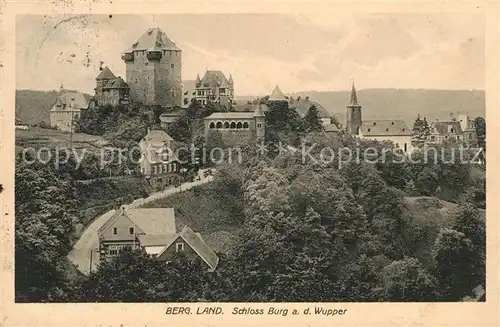 AK / Ansichtskarte Burg Wupper Schloss Burg Kat. Solingen