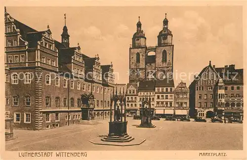 Wittenberg Lutherstadt Marktplatz Kat. Wittenberg
