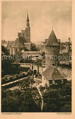 Tangermuende Stadtbild Kat. Tangermuende