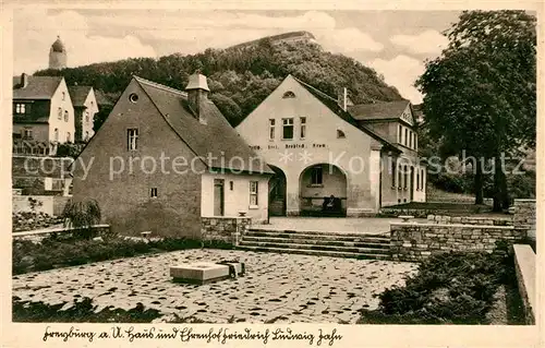 Freyburg Unstrut Haus und Ehrenhof Friedrich Ludwig Jahn Kat. Freyburg Unstrut