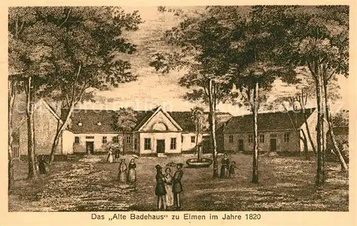 Bad Salzelmen Altes Badehaus von 1820 Kat. Schoenebeck