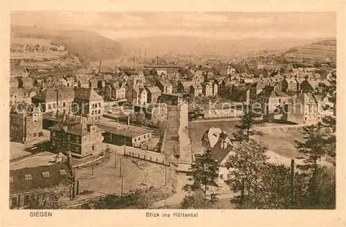 Siegen Westfalen Blick ins Huettental Kat. Siegen