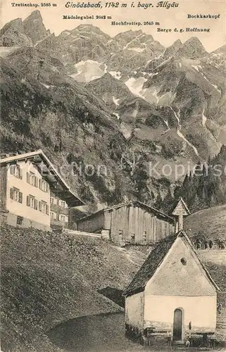 AK / Ansichtskarte Einoedsbach Kapelle Bergdorf Allgaeuer Alpen Kat. Oberstdorf