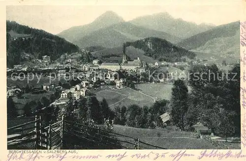 AK / Ansichtskarte Berchtesgaden Blick vom Salzberg aus Alpenpanorama Kat. Berchtesgaden