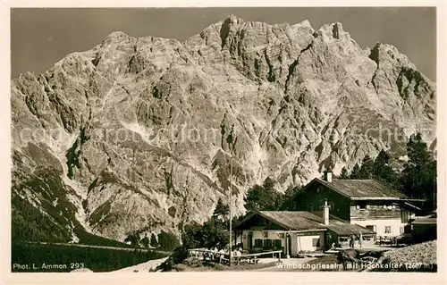 AK / Ansichtskarte Berchtesgaden Wimbachgriesalm mit Hochkalter Berchtesgadener Alpen Kat. Berchtesgaden