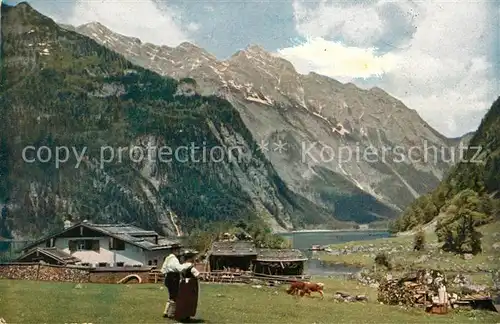 AK / Ansichtskarte Berchtesgaden Bauernhof am Obersee Berchtesgadener Alpen Kat. Berchtesgaden