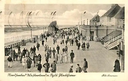 AK / Ansichtskarte Westerland Sylt Plattform Strandpromenade Strandrestaurant Kat. Westerland