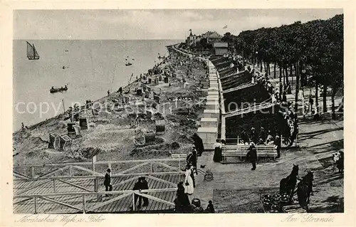 AK / Ansichtskarte Wyk Foehr Strand Promenade Kupfertiefdruck Kat. Wyk auf Foehr