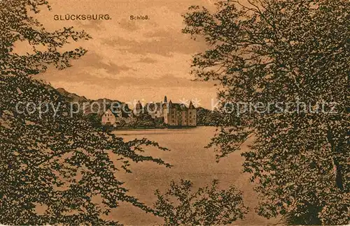 AK / Ansichtskarte Gluecksburg Ostseebad Durchblick zum Schloss Kat. Gluecksburg (Ostsee)