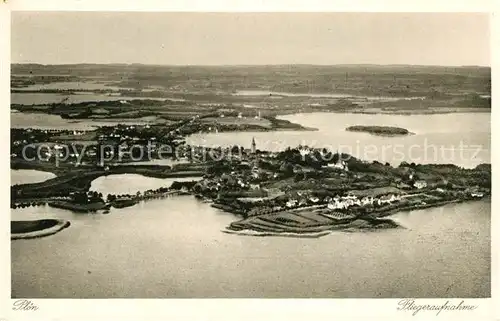 AK / Ansichtskarte Ploen See Naturpark Lauenburgische Seenplatte Kupfertiefdruck Fliegeraufnahme Kat. Ploen