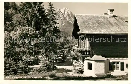 AK / Ansichtskarte Garmisch Partenkirchen Aule Alm Alpen Kat. Garmisch Partenkirchen