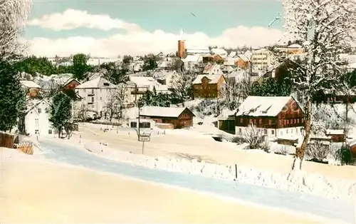 AK / Ansichtskarte Fichtelberg Bayreuth Ortsansicht mit Kirche Luftkurort im Fichtelgebirge Kat. Fichtelberg