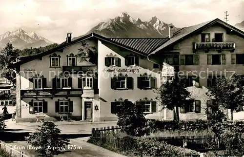 AK / Ansichtskarte Kruen Gasthof Pension Bayerische Alpen Kat. Kruen