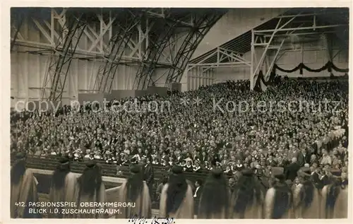 AK / Ansichtskarte Oberammergau Passionsspiel Blick in Zuschauerraum Kat. Oberammergau