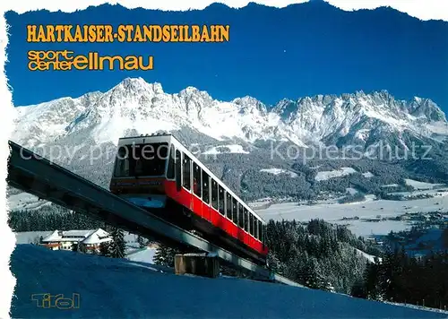 AK / Ansichtskarte Zahnradbahn Hartkaiser Standseilbahn Ellmau Wilder Kaiser  Kat. Bergbahn