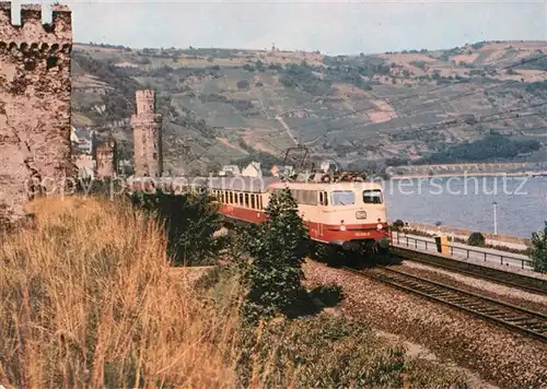 AK / Ansichtskarte Eisenbahn TEE Rheingold Oberwesel Kat. Eisenbahn