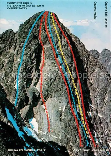 AK / Ansichtskarte Bergsteigen Klettern Dolina Zeleneho Plesa Vysoke Tatry Kat. Bergsteigen