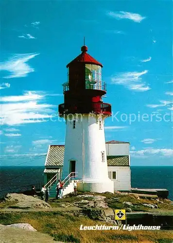 AK / Ansichtskarte Leuchtturm Lighthouse Lindesnes Norwegen  Kat. Gebaeude