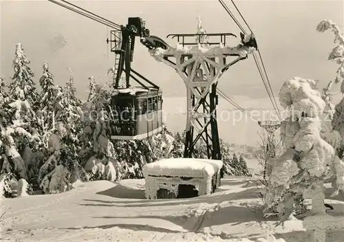 AK / Ansichtskarte Seilbahn Fichtelberg Oberwiesenthal Kat. Bahnen