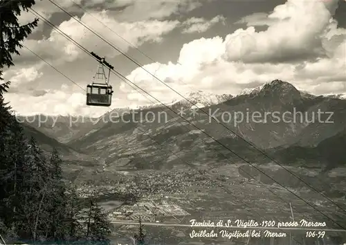 AK / Ansichtskarte Seilbahn Vigiljoch Funivia S. Vigilio  Kat. Bahnen