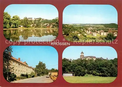 AK / Ansichtskarte Crossen Elster Strasse der Einheit Schloss Kat. Crossen Elster