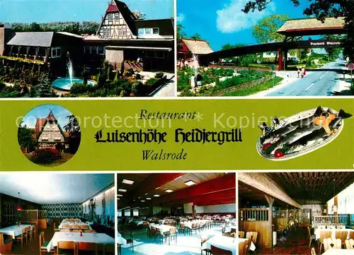 AK / Ansichtskarte Walsrode Lueneburger Heide Restaurant Luisenhoehe Heidiergrill Kat. Walsrode