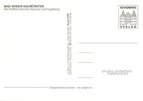 AK / Ansichtskarte Bad Soden Salmuenster Fliegeraufnahme Kat. Bad Soden Salmuenster