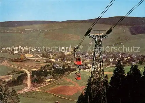 AK / Ansichtskarte Oberwiesenthal Erzgebirge Luftseilbahn Kat. Oberwiesenthal