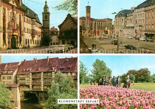 AK / Ansichtskarte Erfurt Platz der Deutsch Sowjetischen Freundschaft Bahnhofsvorplatz Kraemerbruecke Kat. Erfurt