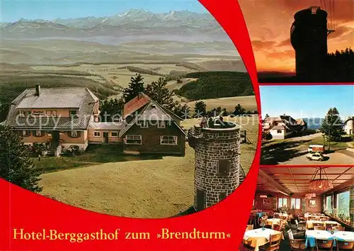 AK / Ansichtskarte Furtwangen Hotel Berggasthof zum Brendturm  Kat. Furtwangen im Schwarzwald