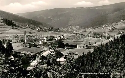 AK / Ansichtskarte Warmensteinach Blick vom Hoellfelsen Kat. Warmensteinach Fichtelgebirge