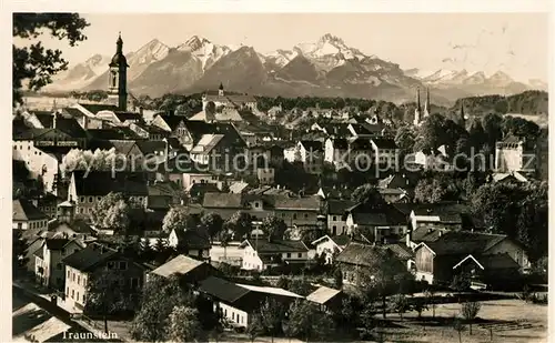 AK / Ansichtskarte Traunstein Oberbayern Panorama Kat. Traunstein